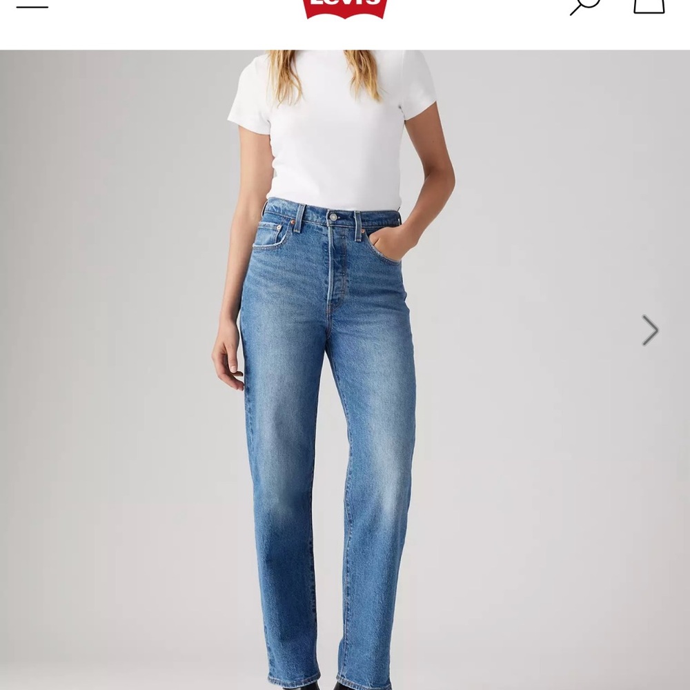 Levi's Blue Straight Leg Jeans Classic Style